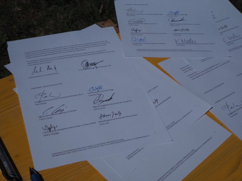 Unterzeichnete Dokumente